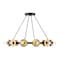 Designers Fountain Harmoni 12-Light Matte Black Modern Industrial Wagon Wheel Chandelier for Dining Rooms D313C-12CH-MB - alternate 1